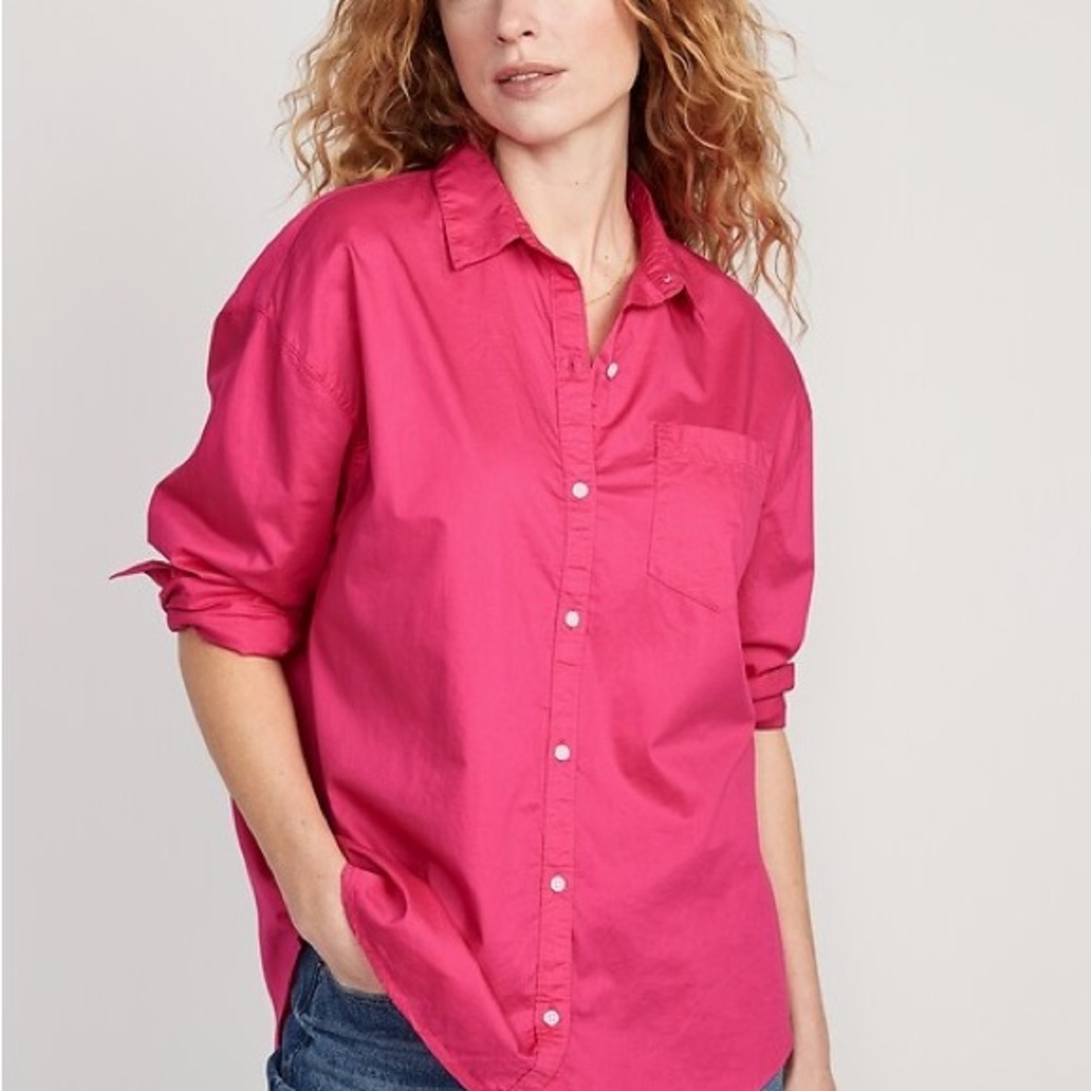 Poplin Button-Down Shirt and Shorts Set